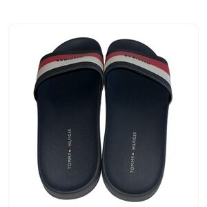 Tommy Hilfiger Navy Slides size 8M